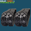 230x72x42  Rubber Tracks- Diamond Pattern