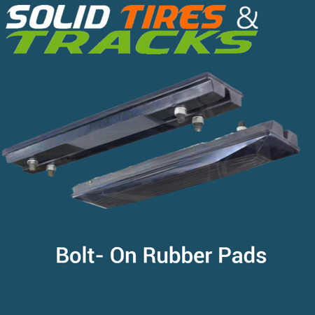 24" 600 mm Bolt-On Rubber Pad 190mm Pitch