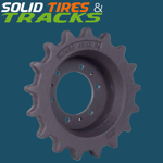 Bobcat T250, T300 Sprocket 6715821- Heavy Duty 6 Bolt Holes, 17 Teeth